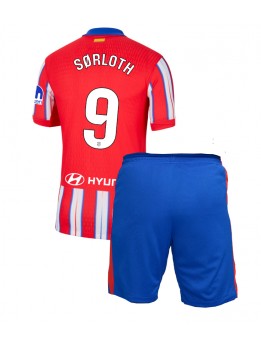 Billige Atletico Madrid Alexander Sorloth #9 Hjemmedraktsett Barn 2024-25 Kortermet (+ Korte bukser)